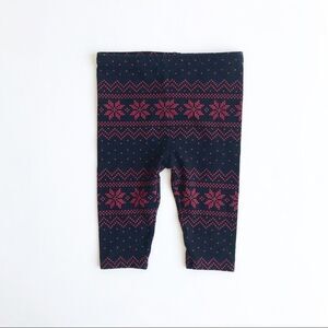 Ralph Lauren snow flake leggings EUC 6 months